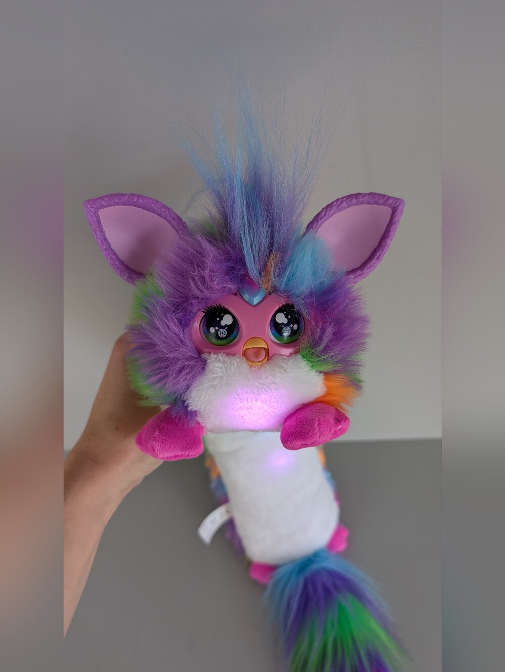 Long Furby DJ Interactive Plush Toy, Lights & Sounds, 32" - Picture 7 of 15
